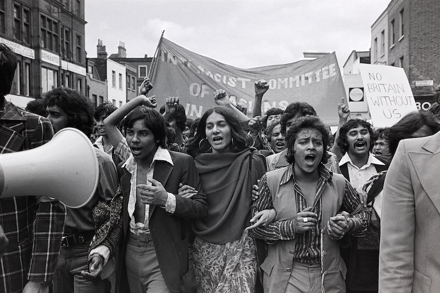 Commercial Road, London E1, June 1976. Demonstration of Anti-Racist Committee of Asians in East London©Paul_Trevor.jpg
