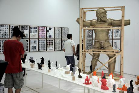 Installation entitled "The disasters of war" at documenta 14 in Athens.