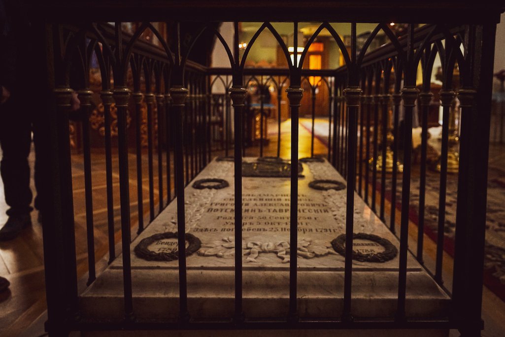 Prince Grigory Potemkin’s former grave in St Catherine’s Cathedral, Kherson