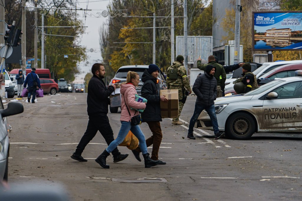 Humanitarian aid has flooded into Kherson since liberation