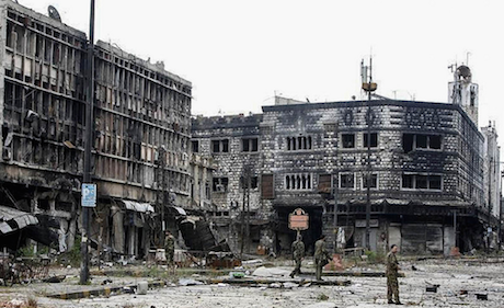Destruction in Homs, Syria. Khaled al Hariri/Flickr. Some rights reserved.