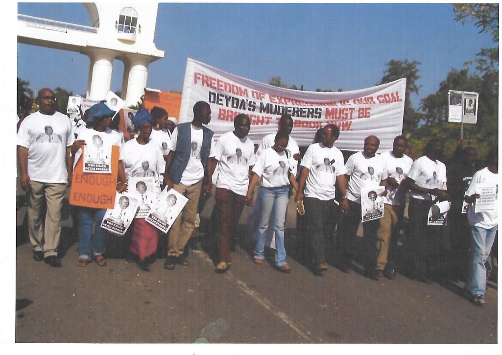 March staged by journalists on 22 December 2004, about five days after the assassination of Deyda Hydara