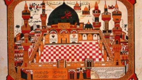Drawing-of-tomb-mosque-of-Prophet-Muhammad-in-Medina-Saudi-Arabia.-874x492.jpg