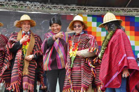 Evo Morales and Alvaro Join Solstice event in 2013.jpg