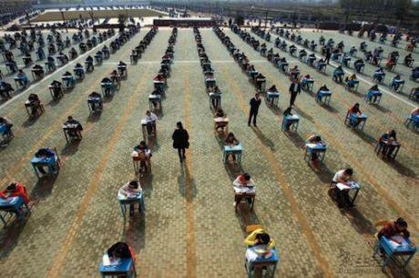 Exams being taken in China. Aslan Media/Flickr. Some rights reserved.