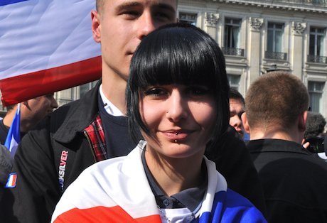A supporter of the French Front National. Demotix/Hugo Passarello Luna. All rights reserved.