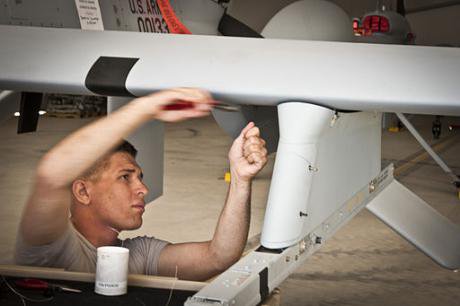 Assembling a predator drone out of the box in about two hours, 2012.