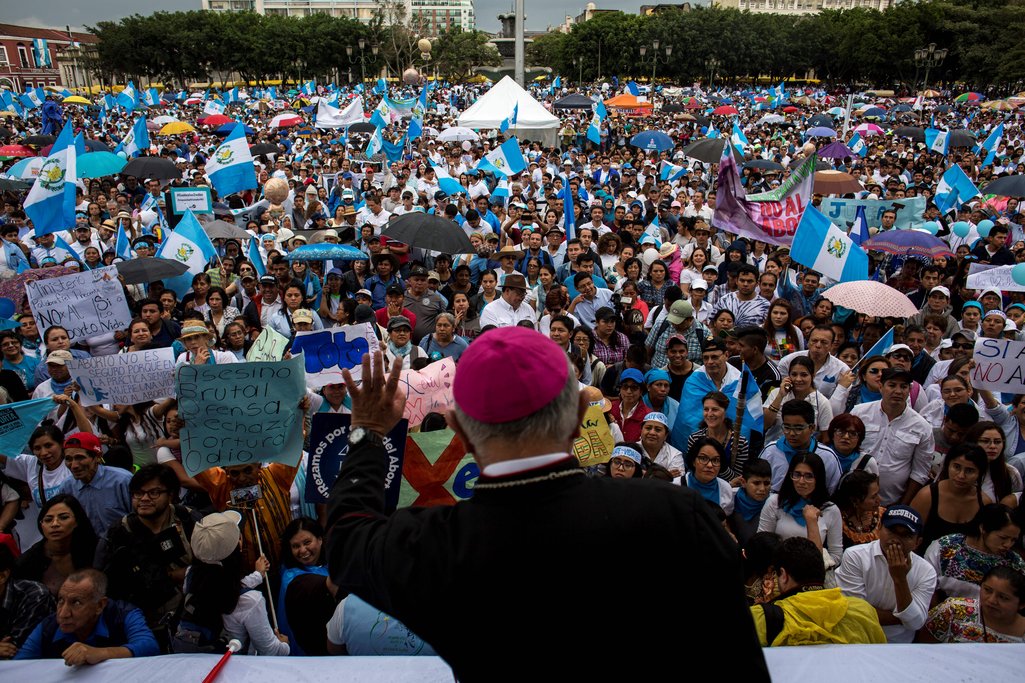 obispo Guatemala manifestación provida