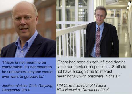 As justice minister Chris Grayling made prison harsher and dismissed his critics.