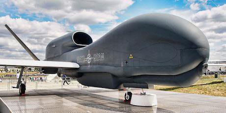 Global Hawk unmanned reconnaissance system at Farnborough 2010. Anguskirk/Flickr. Some rights reserved.