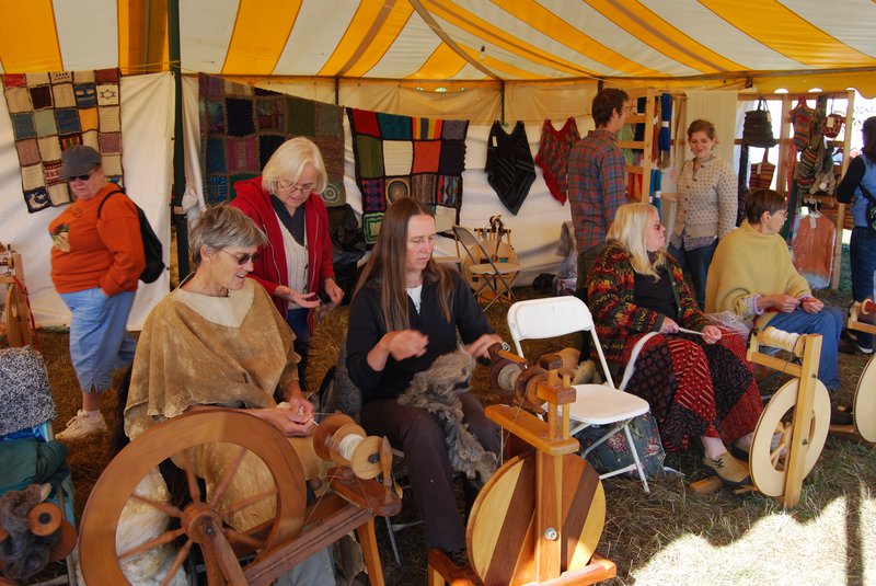 Handmaking cloth (taking back control over basic needs), Common Ground Fair Unity (Maine), Sept 2008 @ Ashish Kothari.jpg