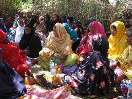 Displaced women in Somaliland.
