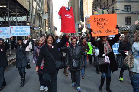 International Women's Day 2015 in New York City.