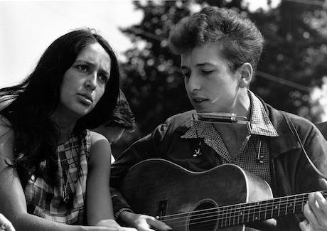 Joan Baez and Bob Dylan, Civil Rights March on Washington, D.C., 1963. Wikimedia / Rowland Scherman. Some rights reserved.