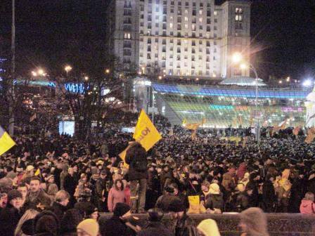 Orange revolution in Kiev