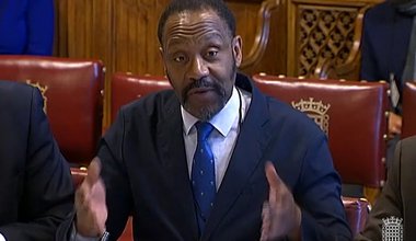 Lenny Henry giving evidence to Lords committee 2019