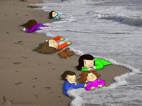 Looking for a safer shore. Mahnaz Yazdani:FB. Some rights reserved.jpg