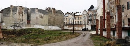 Lvov prison courtyard