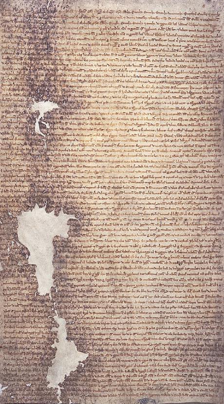 The 1225 version of Magna Carta issued by Henry III of England.