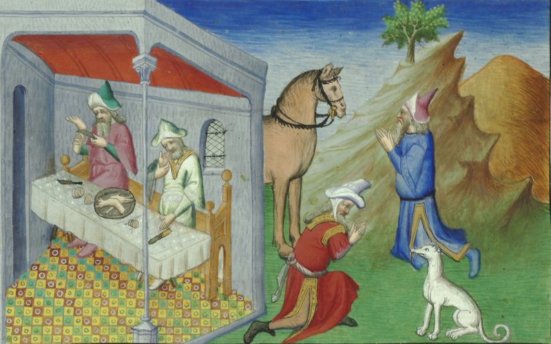 Cannibalism, Le Livre des merveilles de Marco Polo. Paris, Bibliothèque Nationale