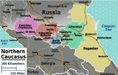 Map North Caucasus