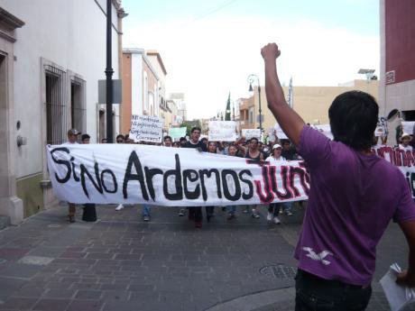 #YoSoy132 Aguascalientes, 7 July 2012. Photo courtesy of the author.