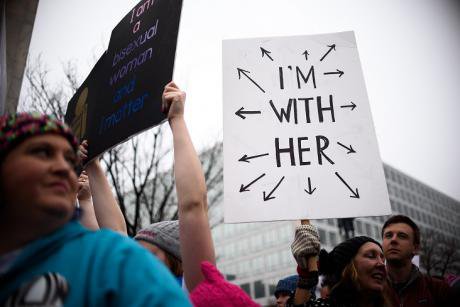 Sign at the Women's March.