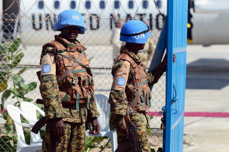 UN peacekeepers in Somalia.