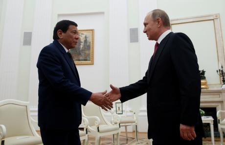 Duterte and Russian President Putin.