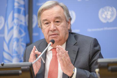 United Nations secretary general Antonio Guterres.