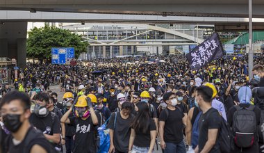 Hong Kong general strike protest 2019