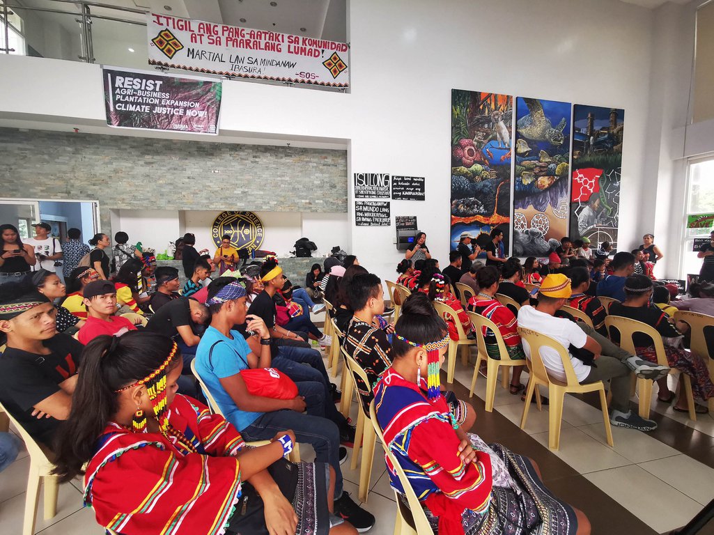 Indigenous people gathered for an action as part of the global climate strike at the University of the Philippines Diliman on September 20, 2019.