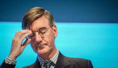 Jacob Rees-Mogg, Leader of the House of Commons, Lord President of the Council and MP for North East Somerset speaks at day one of the Conservative Party Conference in Manchester , England , 29 September 2019.