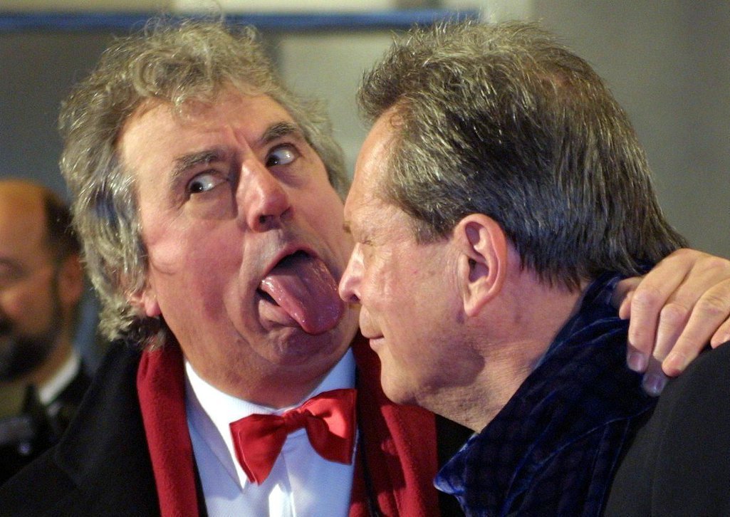 Monty Python’s Terry Jones (left) and Terry Gilliam, 2001