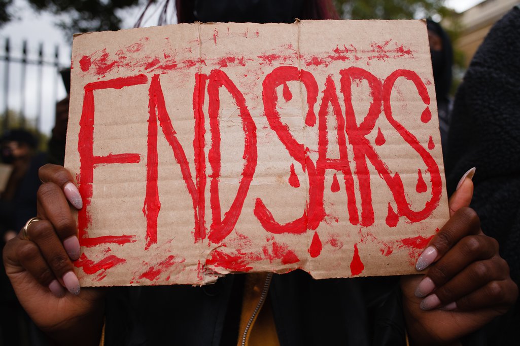 Activists In London Protest Against Police Brutality In Nigeria
