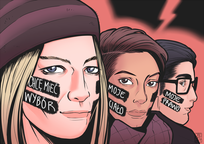 Abortion Without Borders is a network of six abortion rights groups in four European countries | Illustration: Oreofe Morakinyo