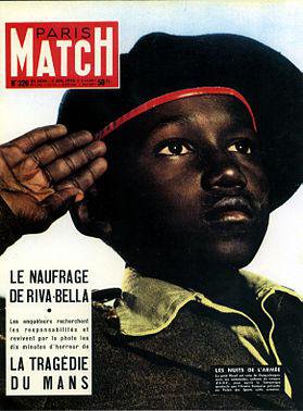 Child soldier on the cover of Paris Match