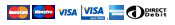 Accepted credit/debit cards: Mastercard, Visa, American Express