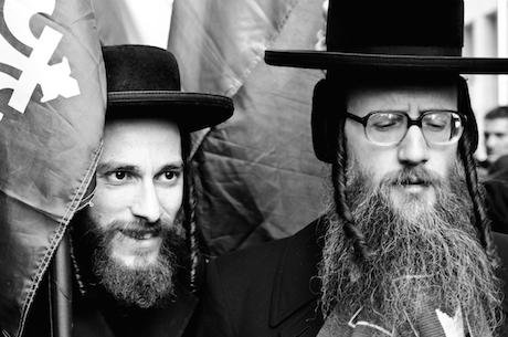 Portraits of Hasidic Jews protesting for a free Gaza. Flickr/Alexis Gravel. Some rights reserved.