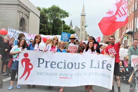 Precious Life at the ‘Rally for Life’ in Dublin.