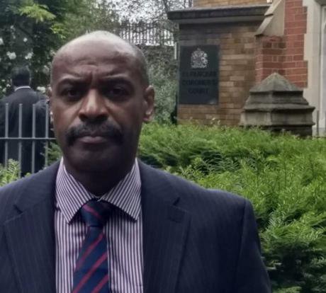 Rod Charles at St Pancras Coroner’s Court, 4 June, 2018 (Family)