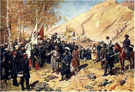 Roubaud F Capture of Imam Shamil by Russian troops in 1859 during the Caucasus War sized_0.jpg