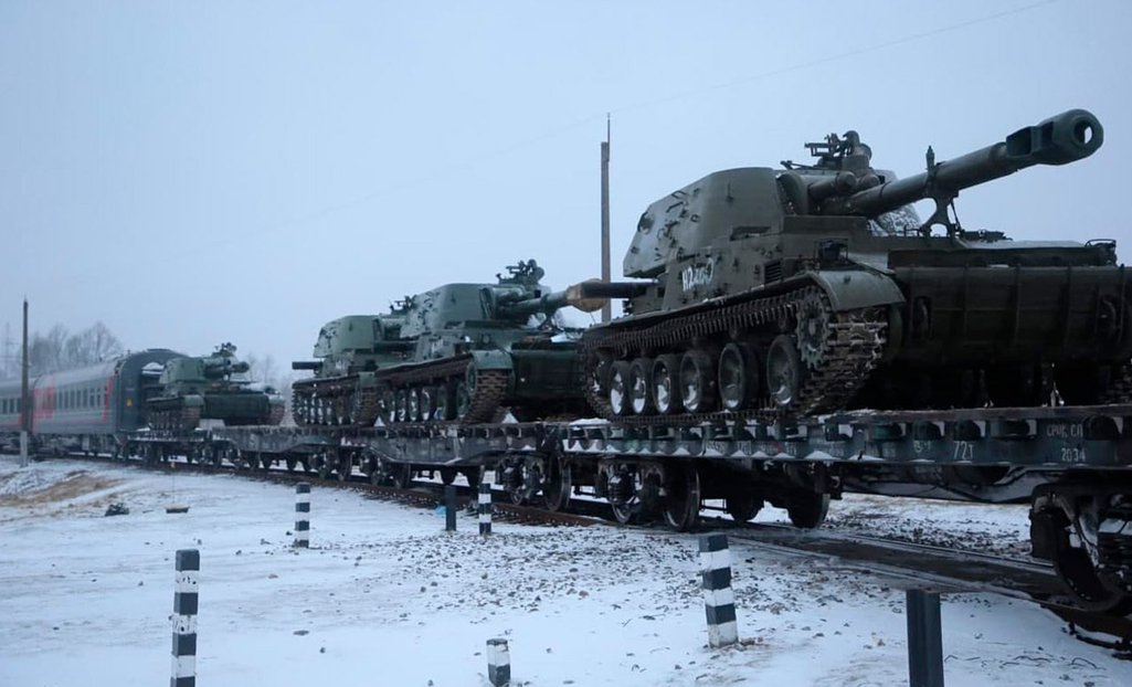 Russian tanks in Belarus