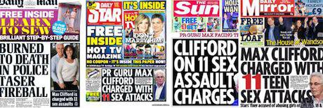 Max Clifford sensationalist tabloid reporting 