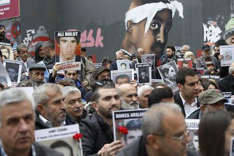 Saturday Mothers in search of justice for the disappeared in Istanbul. Sahan Nuhoglu:Demotix. All rights reserved..jpg
