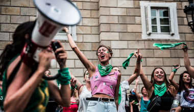 Protest for legal abortion in Argentina, August 2018.