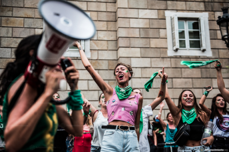 Protest for legal abortion in Argentina, August 2018.