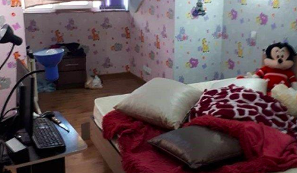Room of a webcam studio in Bishkek