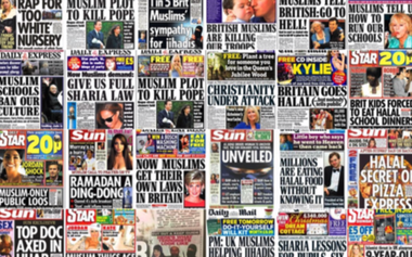 anti-Muslim tabloid headlines