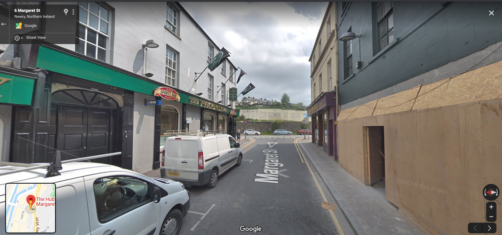 Google Street View of Margaret Street, Newry